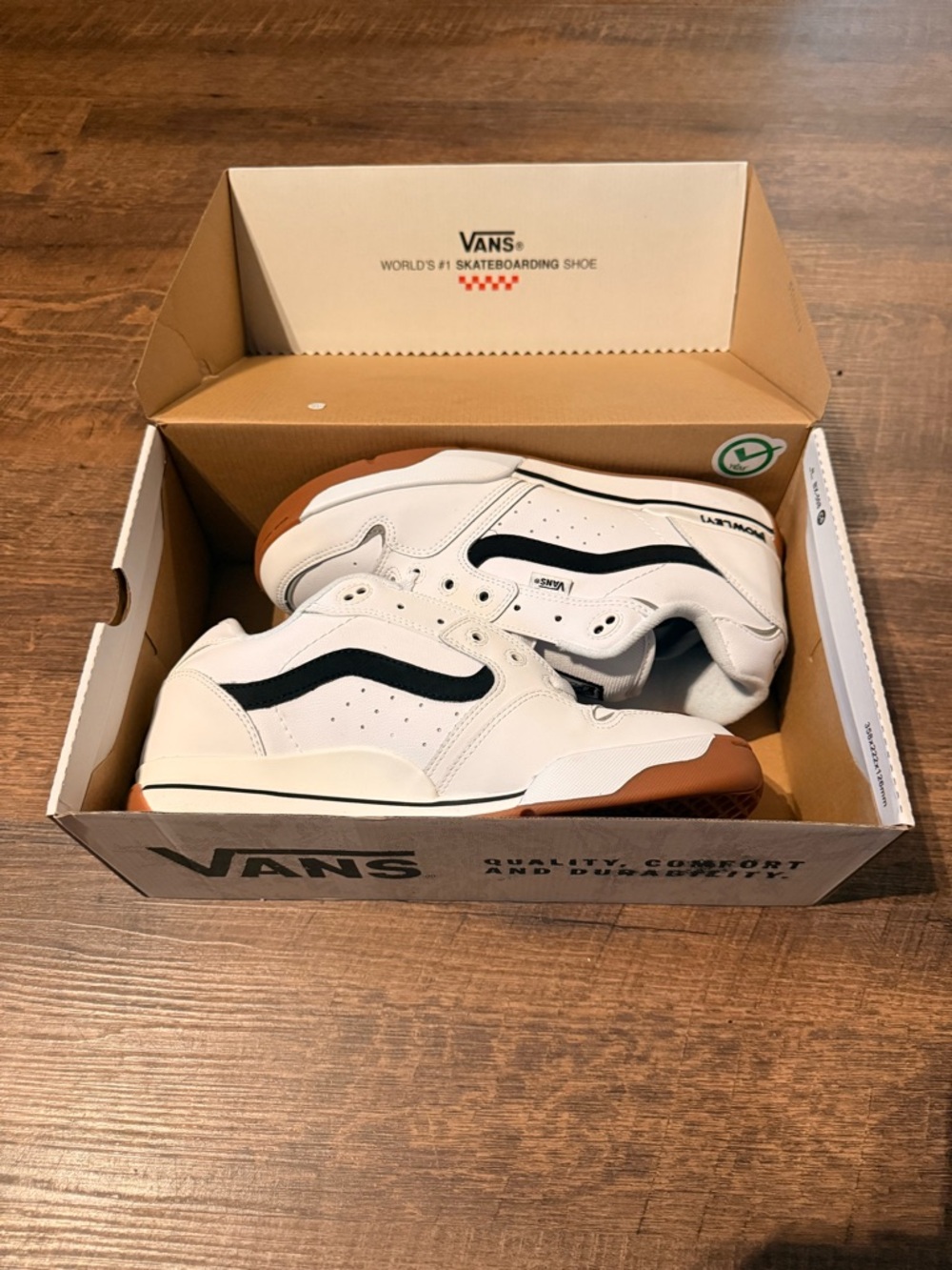 Vans Rowley XLT Skate Shoes White / Black / Sneakers Men’s Size 11: New